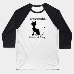 Cat Lovers unconditional Love Quote Baseball T-Shirt
